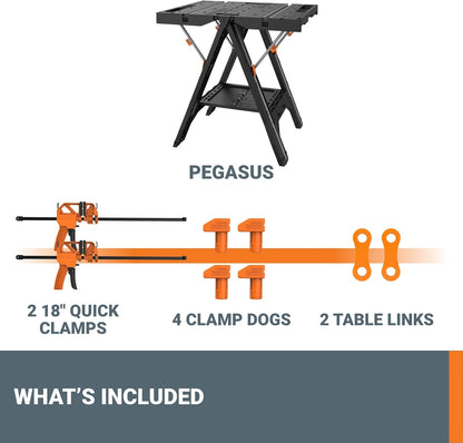 Worx Pegasus Folding Workbench &amp; Sawhorse