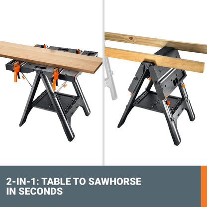 Worx Pegasus Folding Workbench &amp; Sawhorse