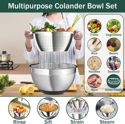 Stainless Steel Mixing Bowl Set