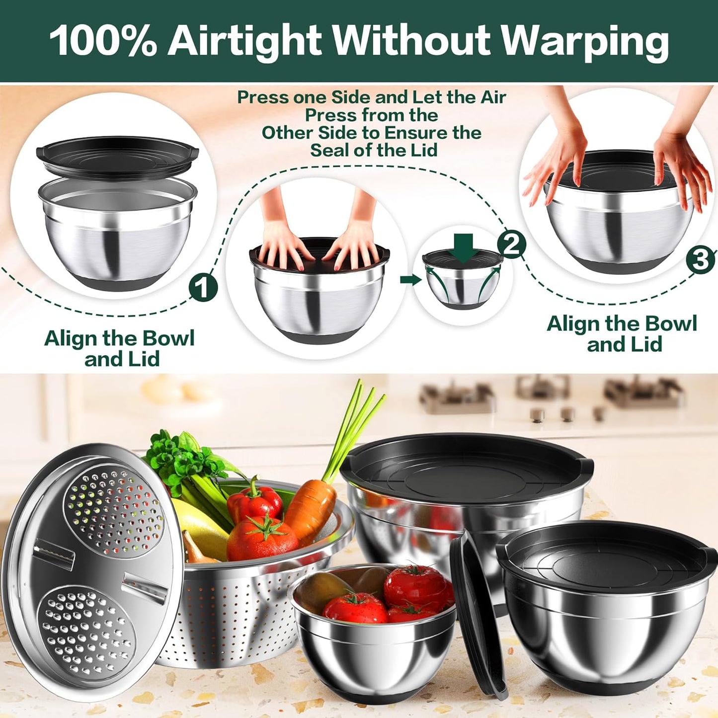 Stainless Steel Mixing Bowl Set